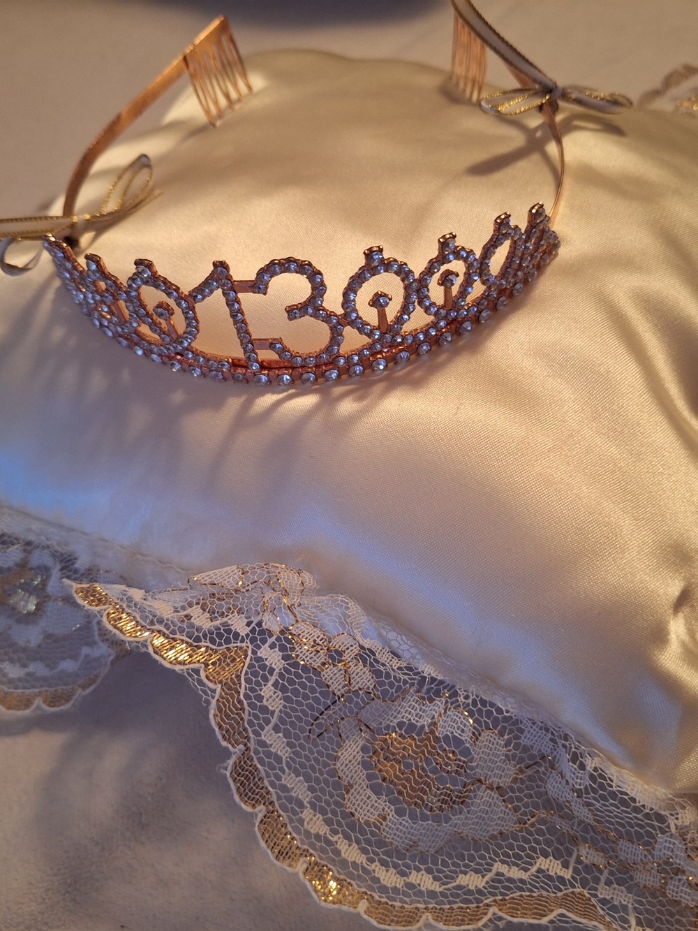 Rose Gold 13th Birthday Tiara Headband
